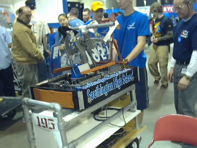 The Team 195 robot for the 2002 season, Knightmare 2K2.