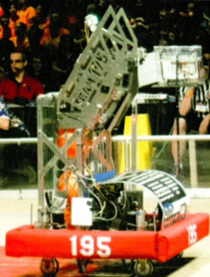 The Team 195 robot for the 2012 season, Screaming Knight.