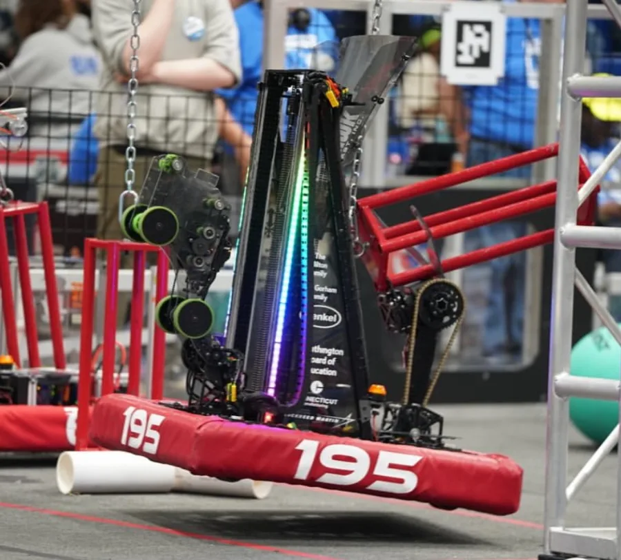 The Team 195 robot for the 2025 season, KnightQuil.